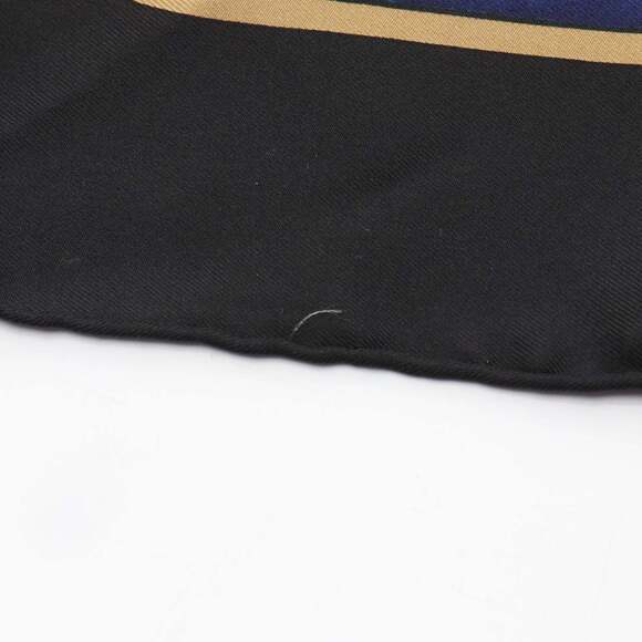 HERMES Black Silk Scarf - Picture 4 of 7